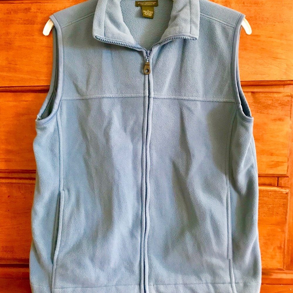 Blue fleece Spring weight Vest